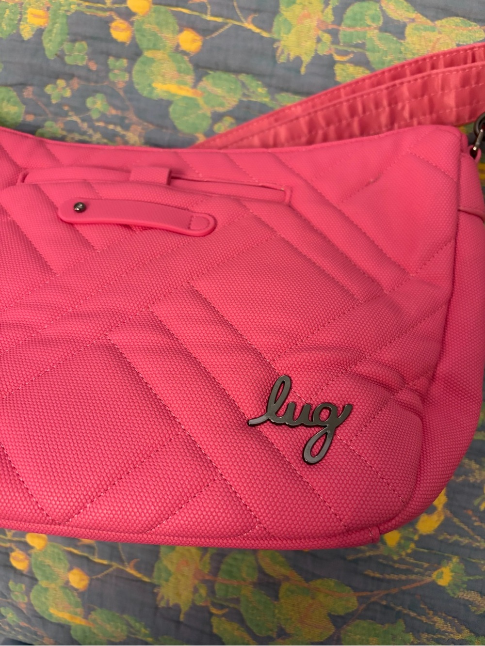 Quilted Lug Harmony Crossbody Shoulder Bag. I think the color is watermelon. - Picture 3 of 6